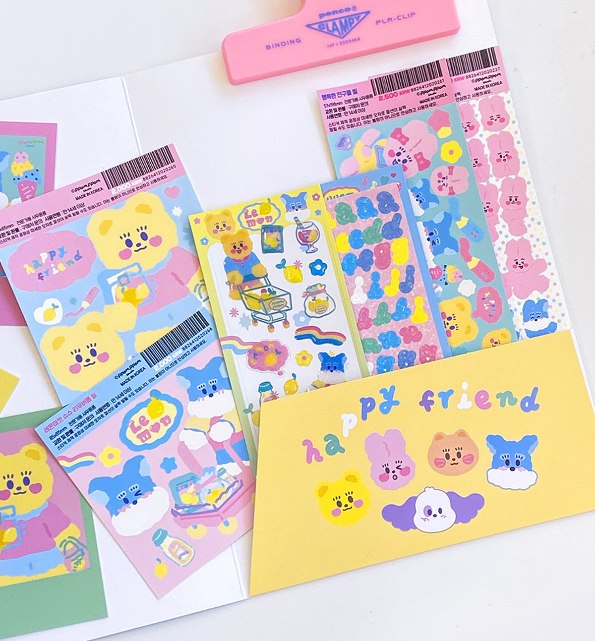 Color Pop Paper File & Sticker Pack [11 Items]