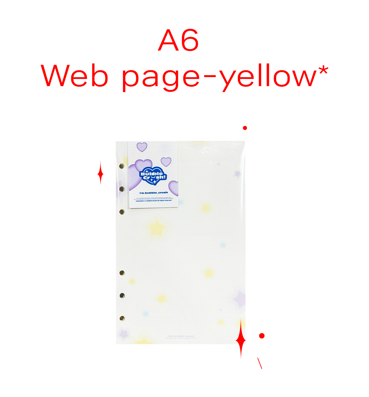 A6 Web Page Paper Refill [Yellow]