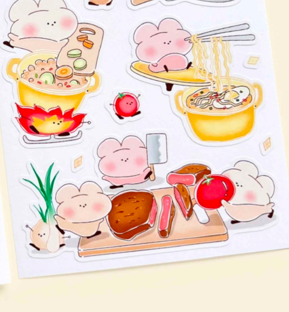 Cooking Food Sticker Cooking Seal Sticker