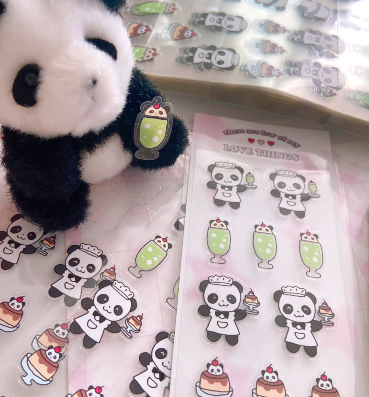 Maid Panda Seal Sticker
