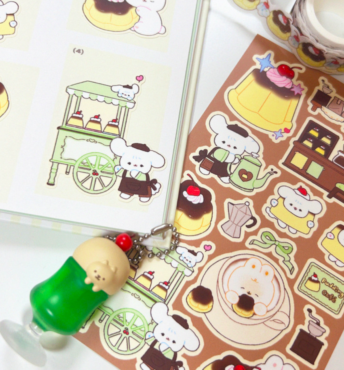 Pudding Cafe Seal Sticker