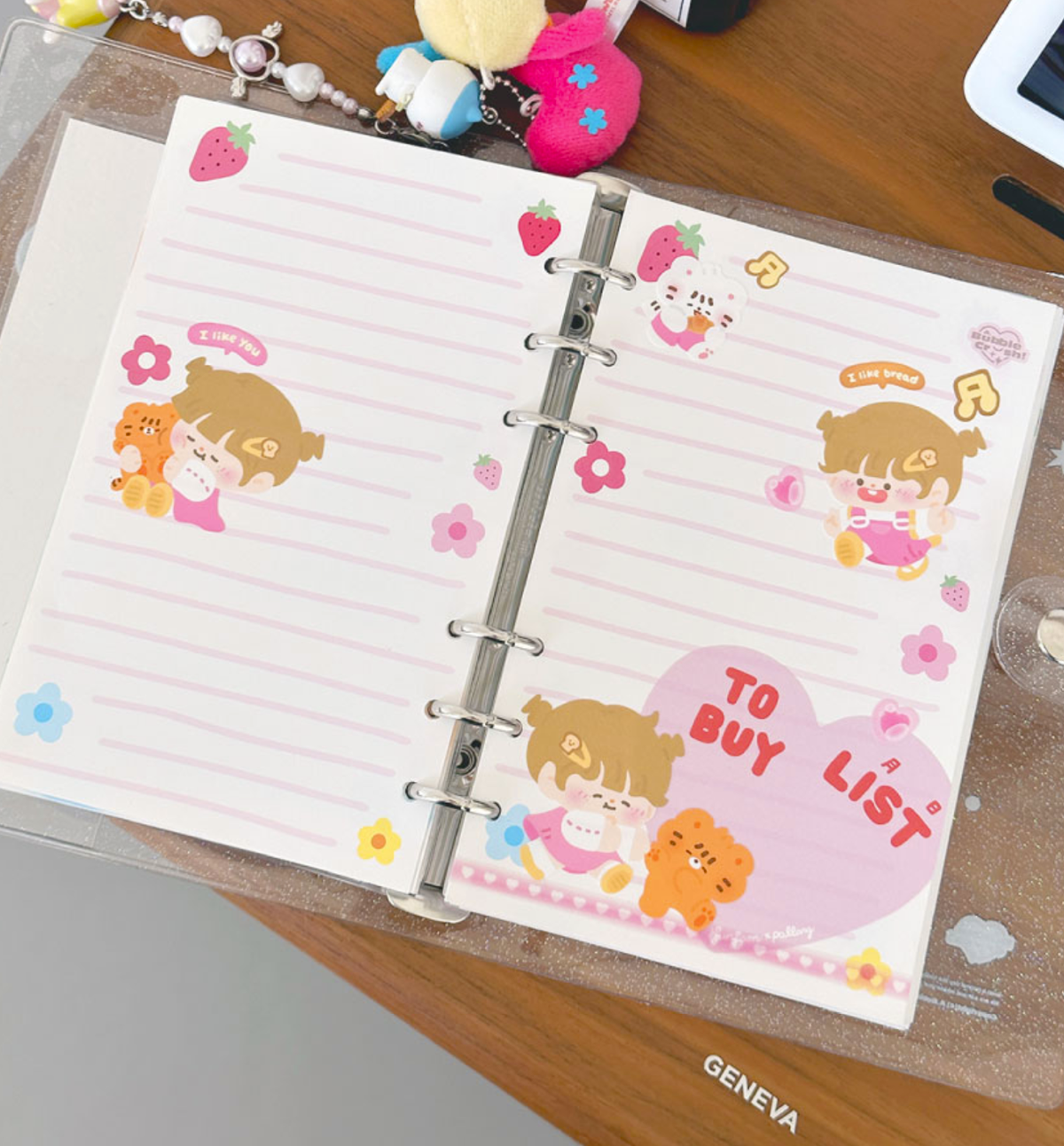 A7 Strawberry Ugly Line Paper Refill [White]