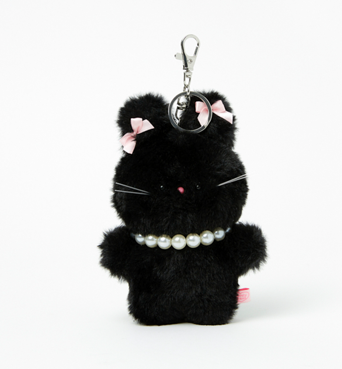 Pearl Necklace Rabbit Mini Keyring