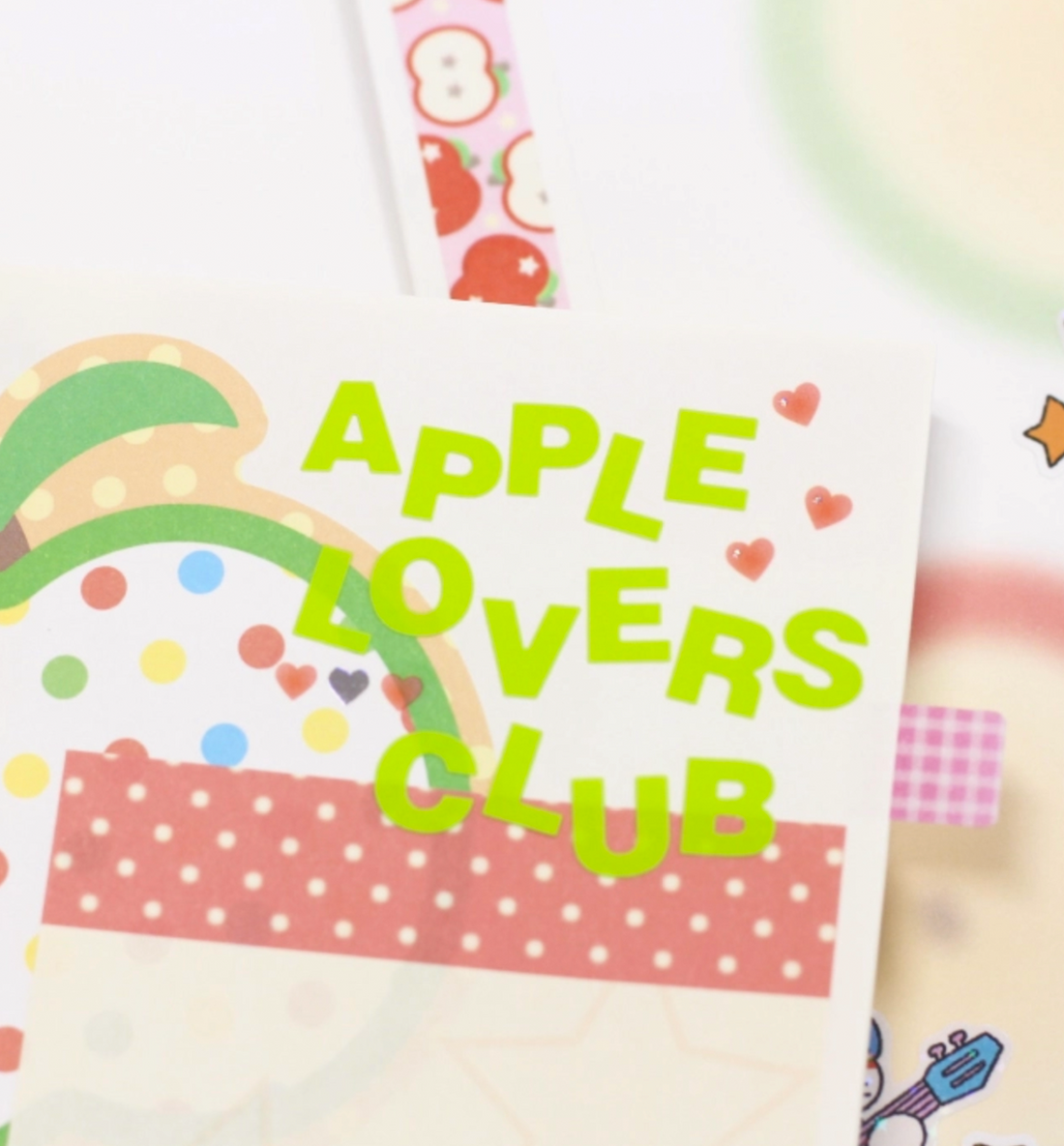 Crunchy Apple Sticker Paper Pack