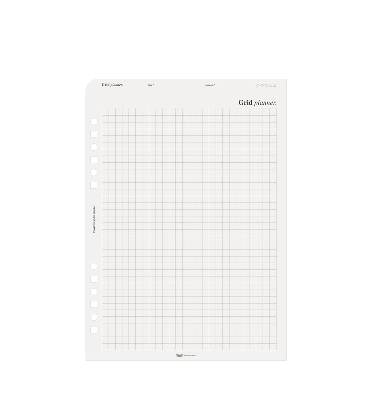 A5 Up & Down Index Paper Refill [24 Layouts]