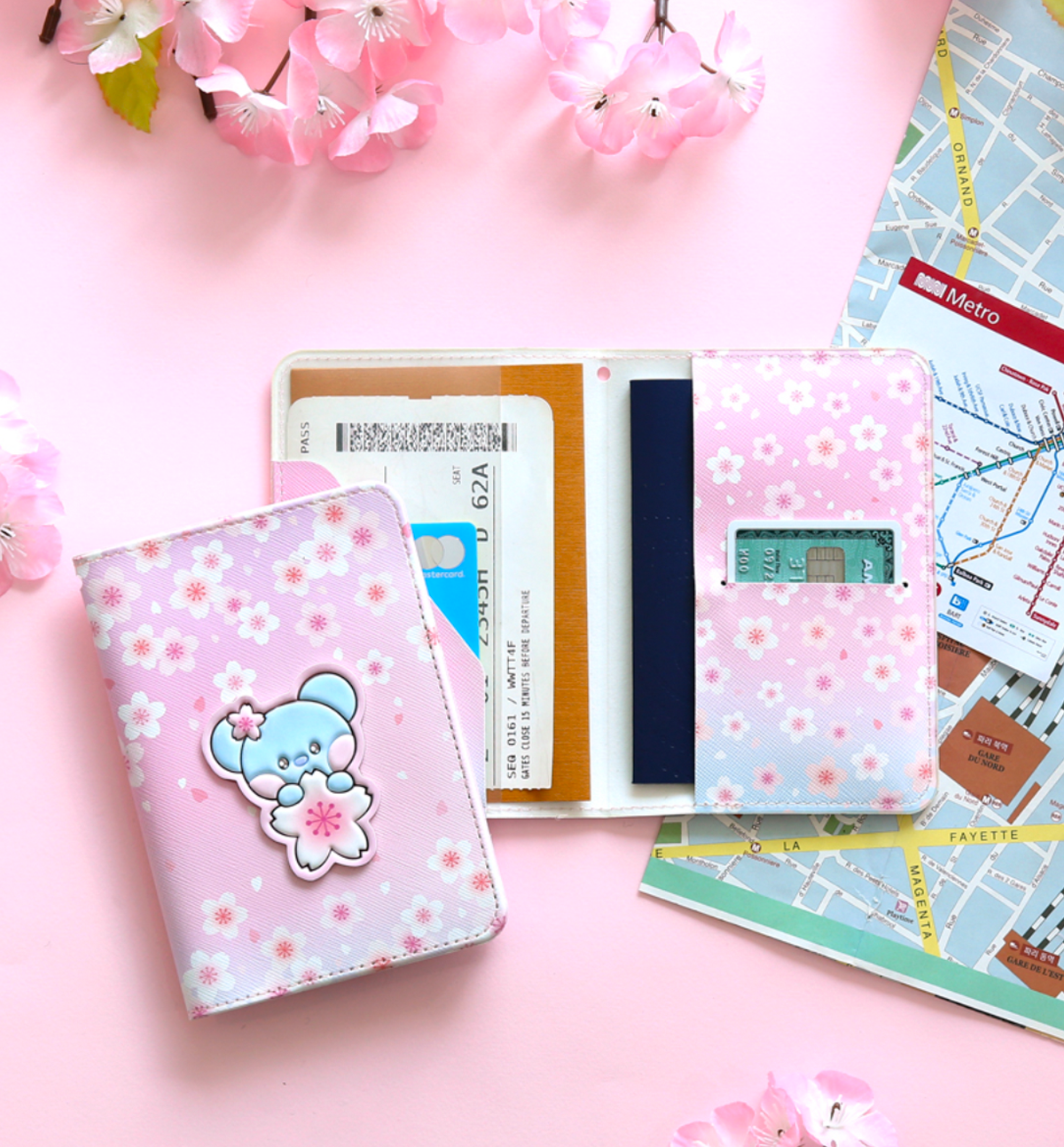 BT21 Cherry Blossom Passport Cover [Shooky]