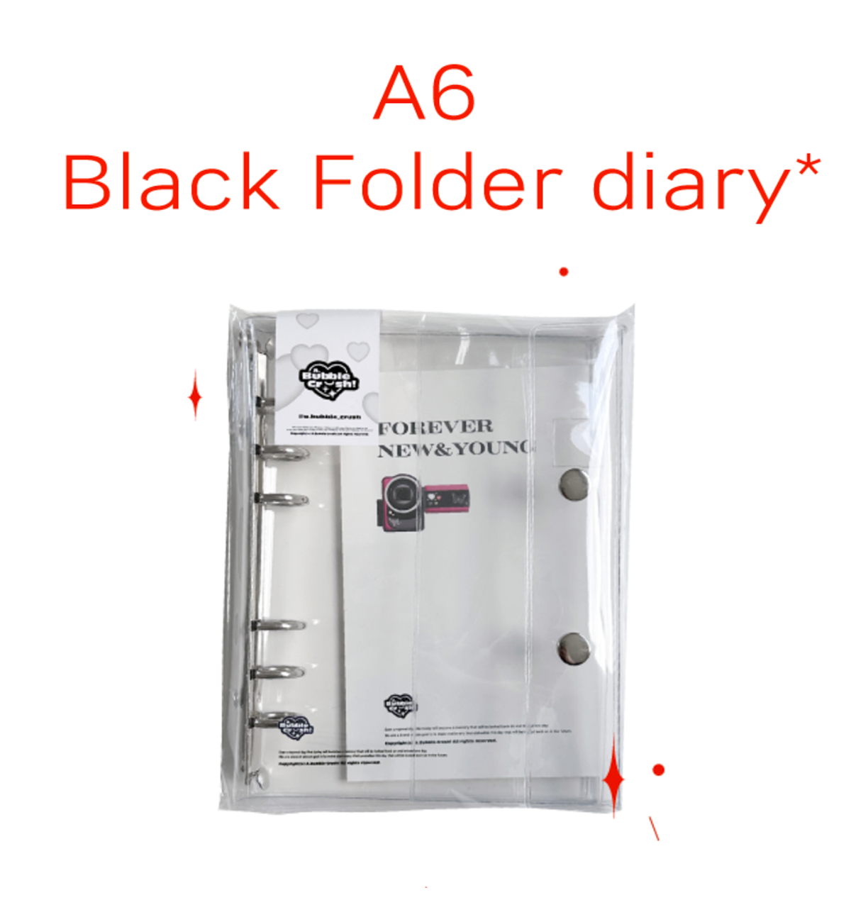 A6 Black Folder Binder