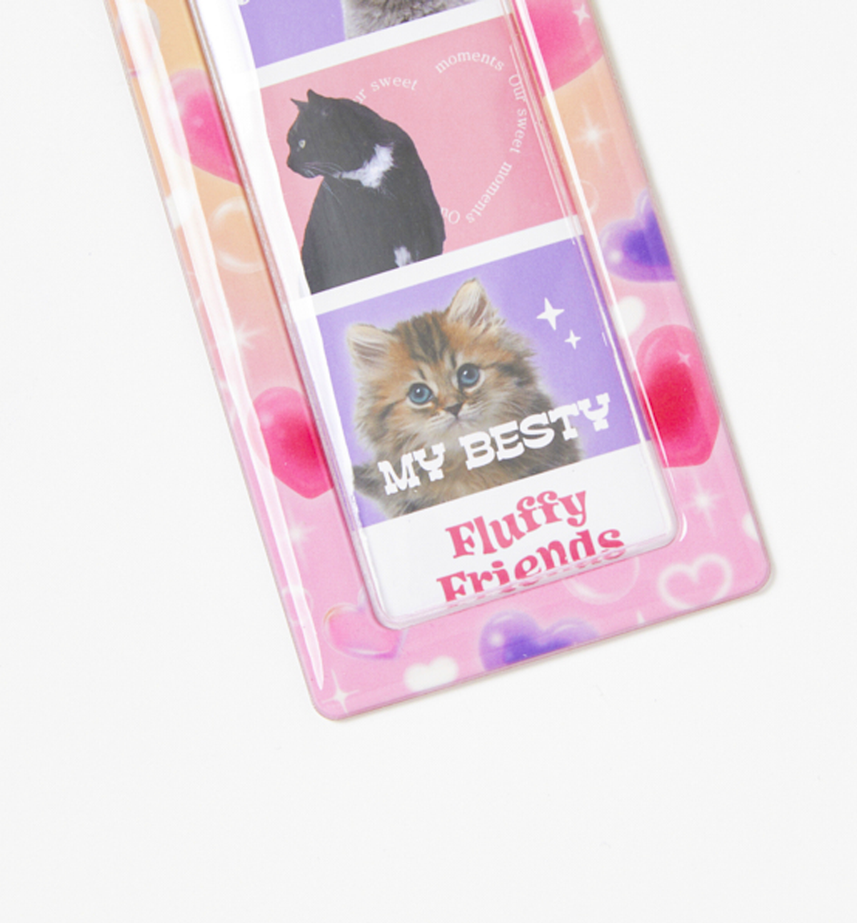 4-Cut Frame Case Pink Heart Photocard Holder