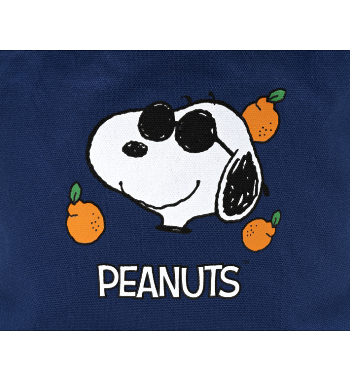 Peanuts Snoopy Orange Mini Tote Bag [Navy]