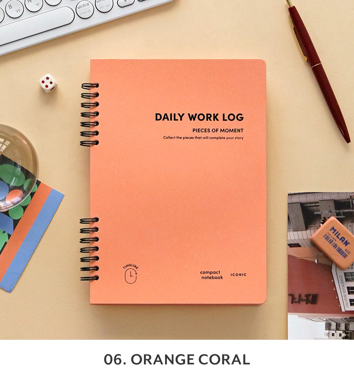 A5 Compact Daily Work Log Notebook [4 Colors]