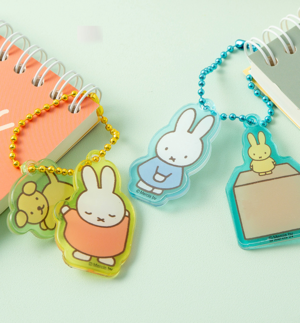 Miffy Keyring in Pastel Pink by Miffy Handmade main image 0