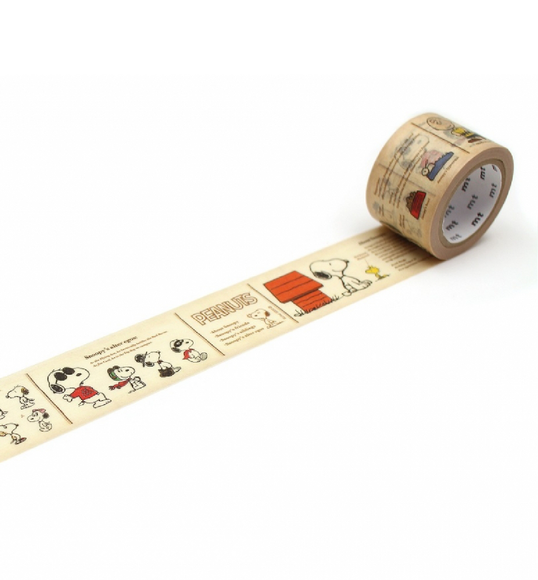 [JAPAN] Peanuts Snoopy + MT Washi Tape [Picture Book]