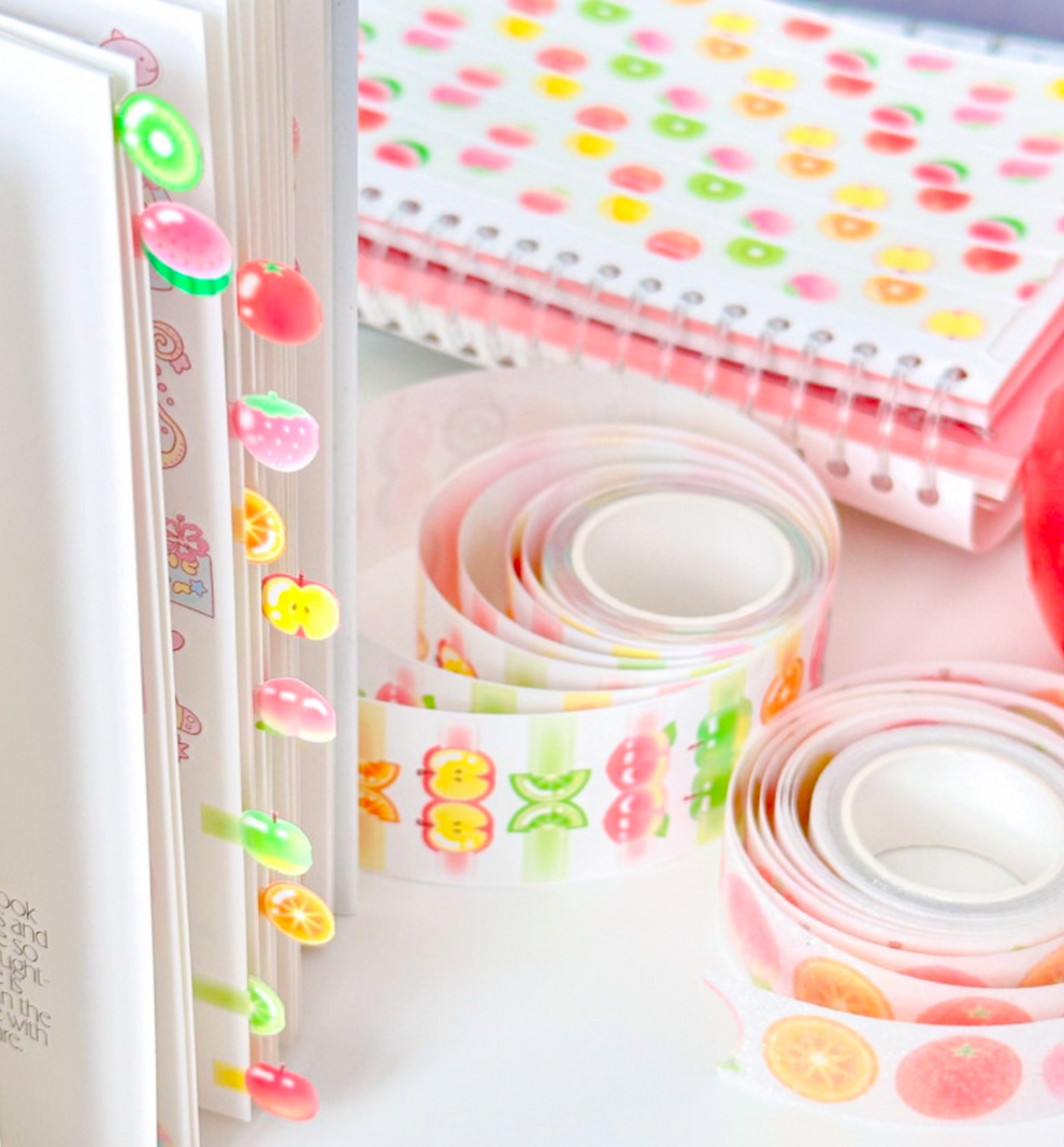 Fruit Index Kiss Cut Washi Tape
