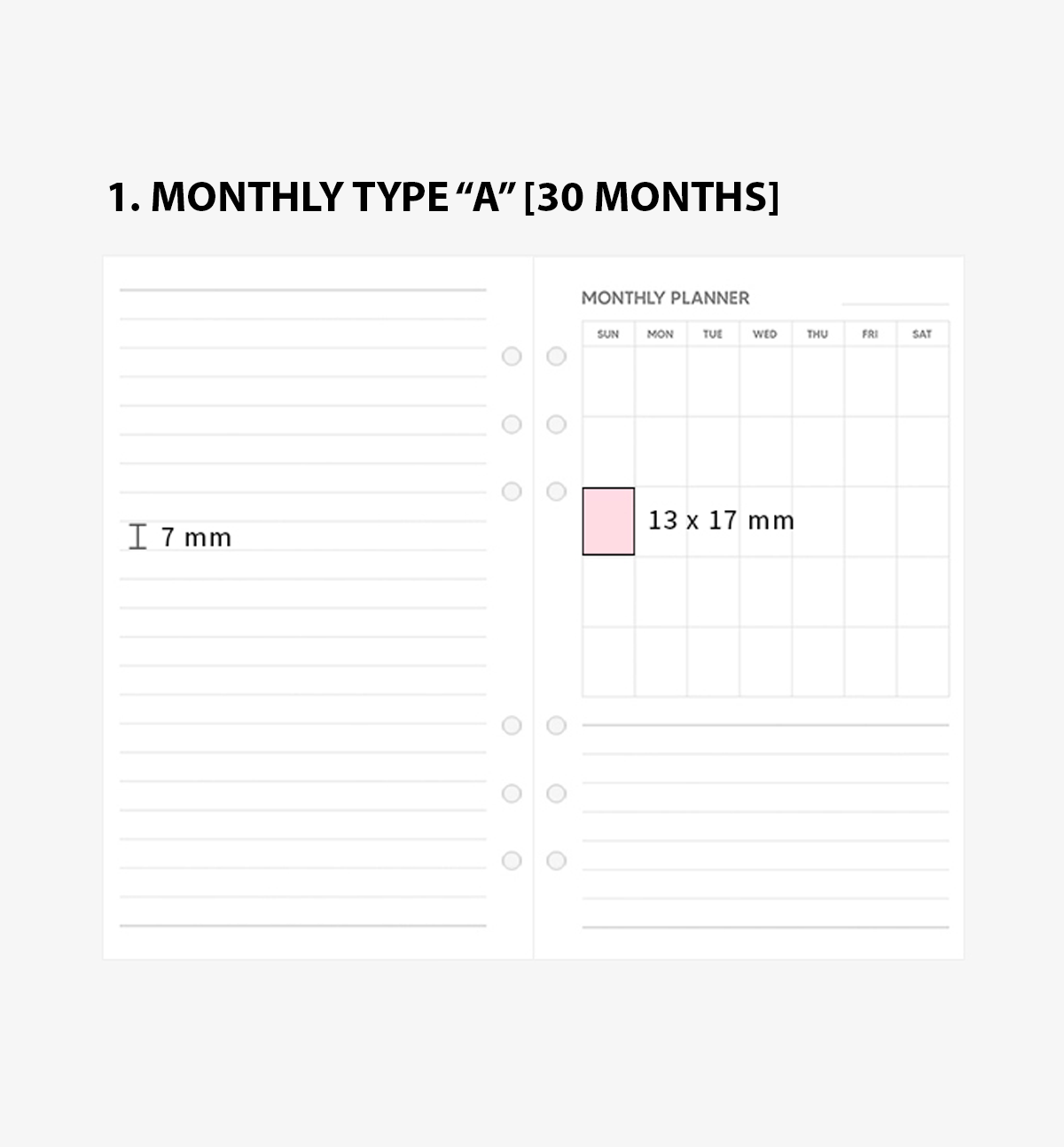 A6 Planner Refill [Many Layouts]