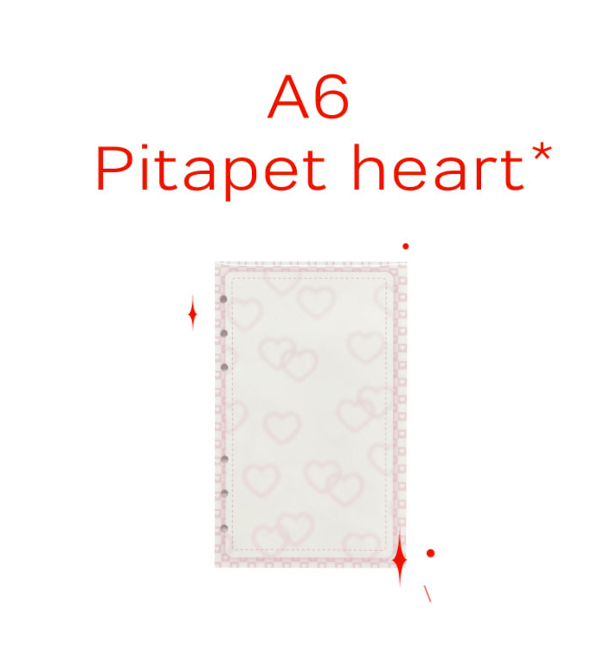 A6 Pit-A-Pat Paper Refill [Heart]