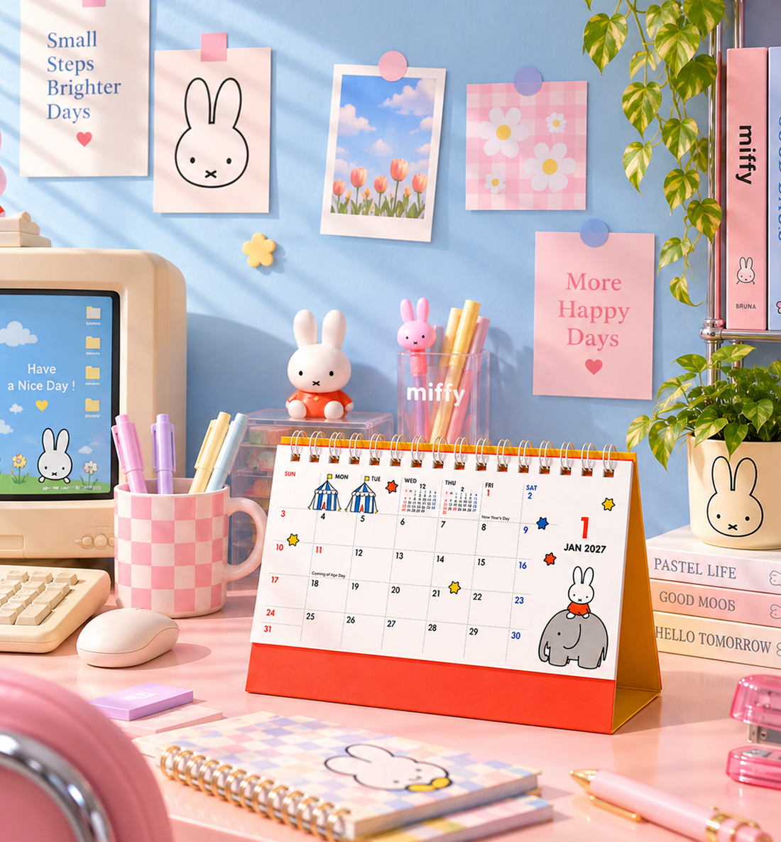 [JAPAN] 2027 Miffy Desk Calendar [Dessert]