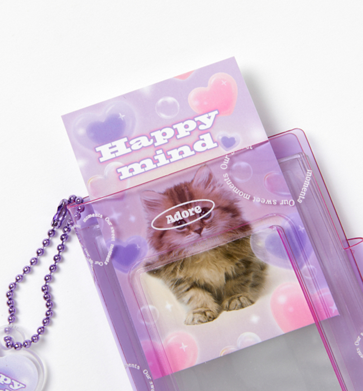 Purple Kitty Photocard Book