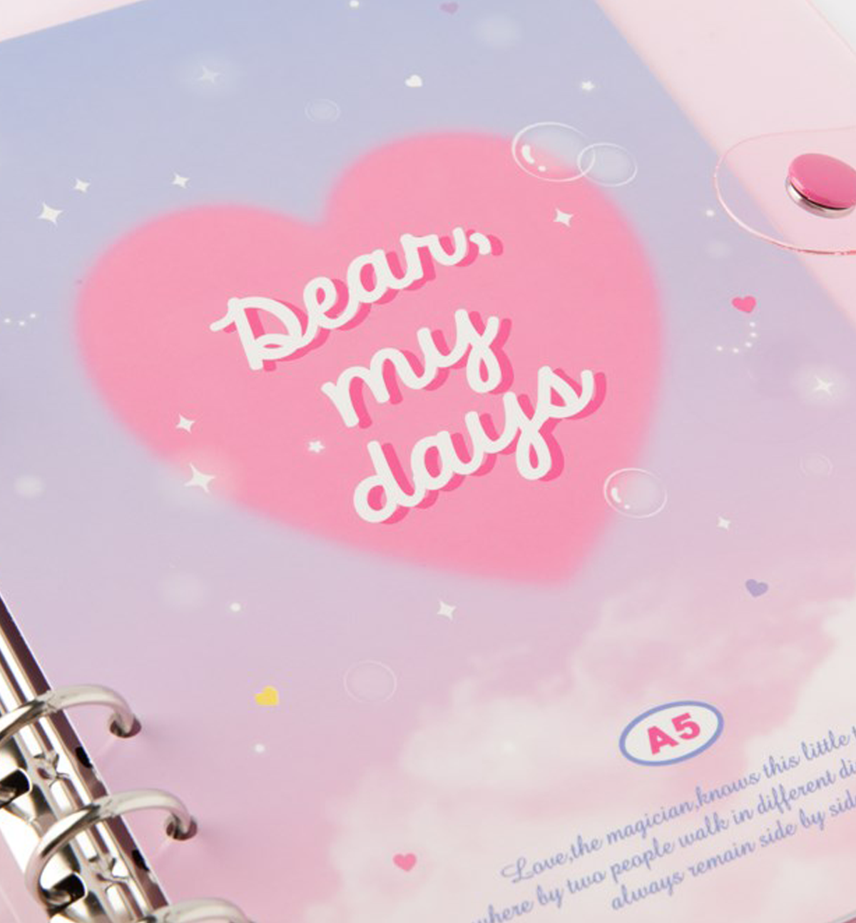 A5 Heart Binder Cover + Cover Refill
