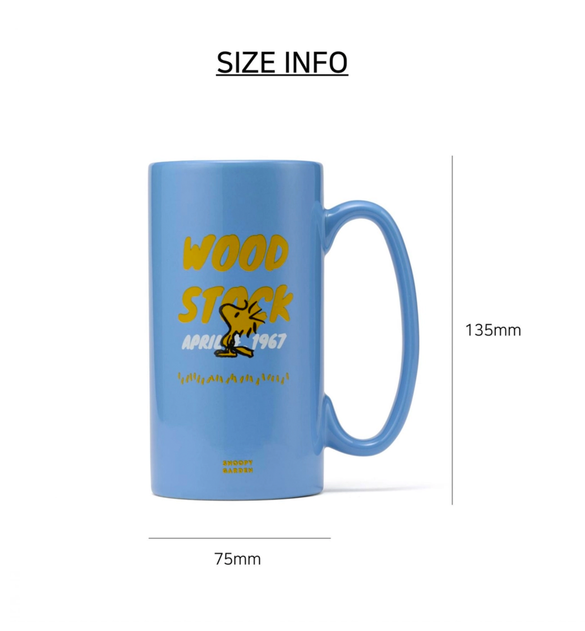 Peanuts Woodstock Colored Long Mug Cup
