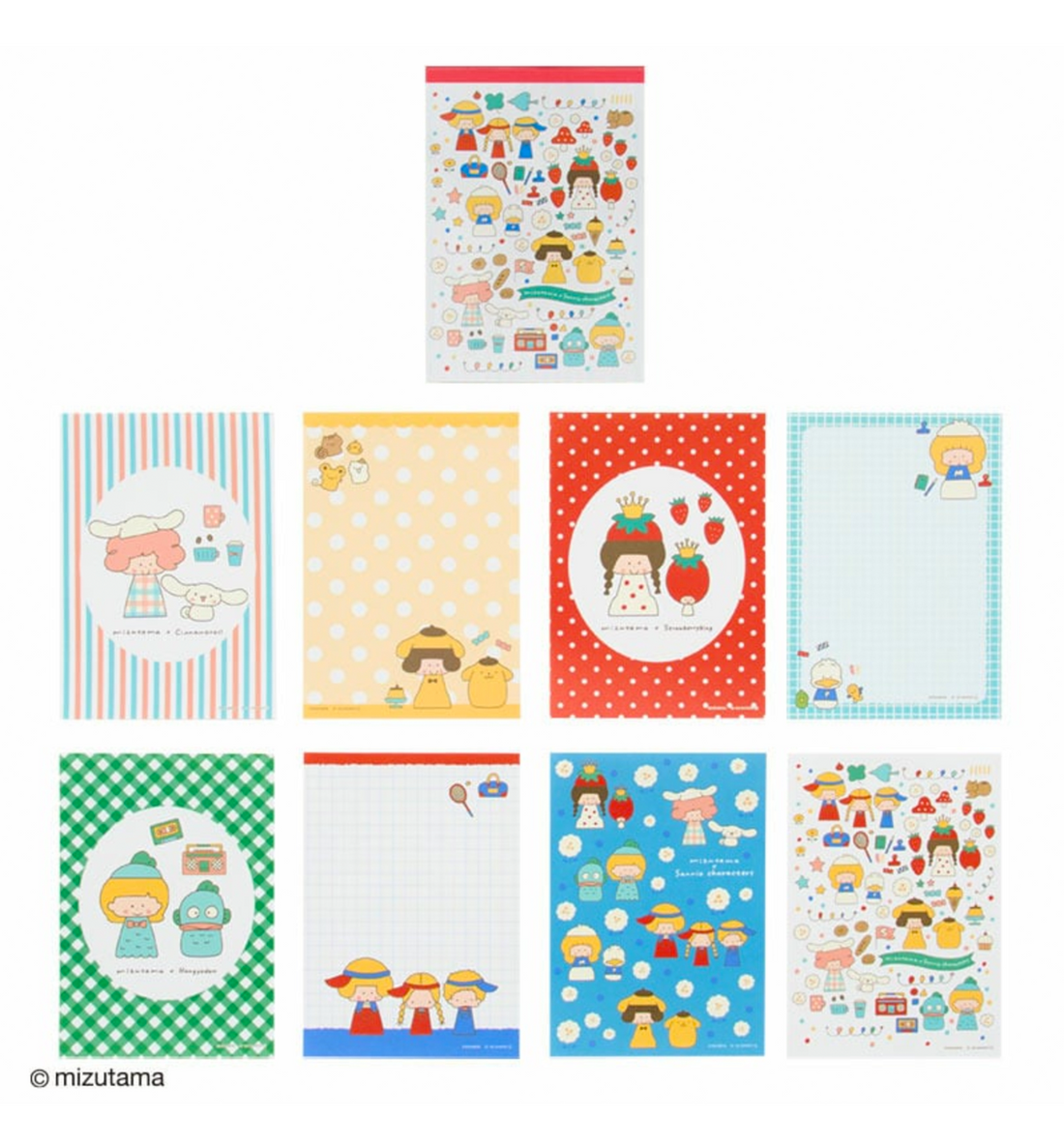 [JAPAN] Sanrio x Mizutama B7 Memopad [Red]