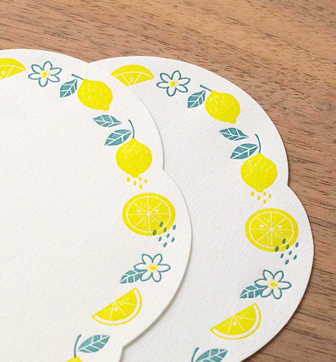 Midori Letterpress Die Cut Letter Set [Lemon]
