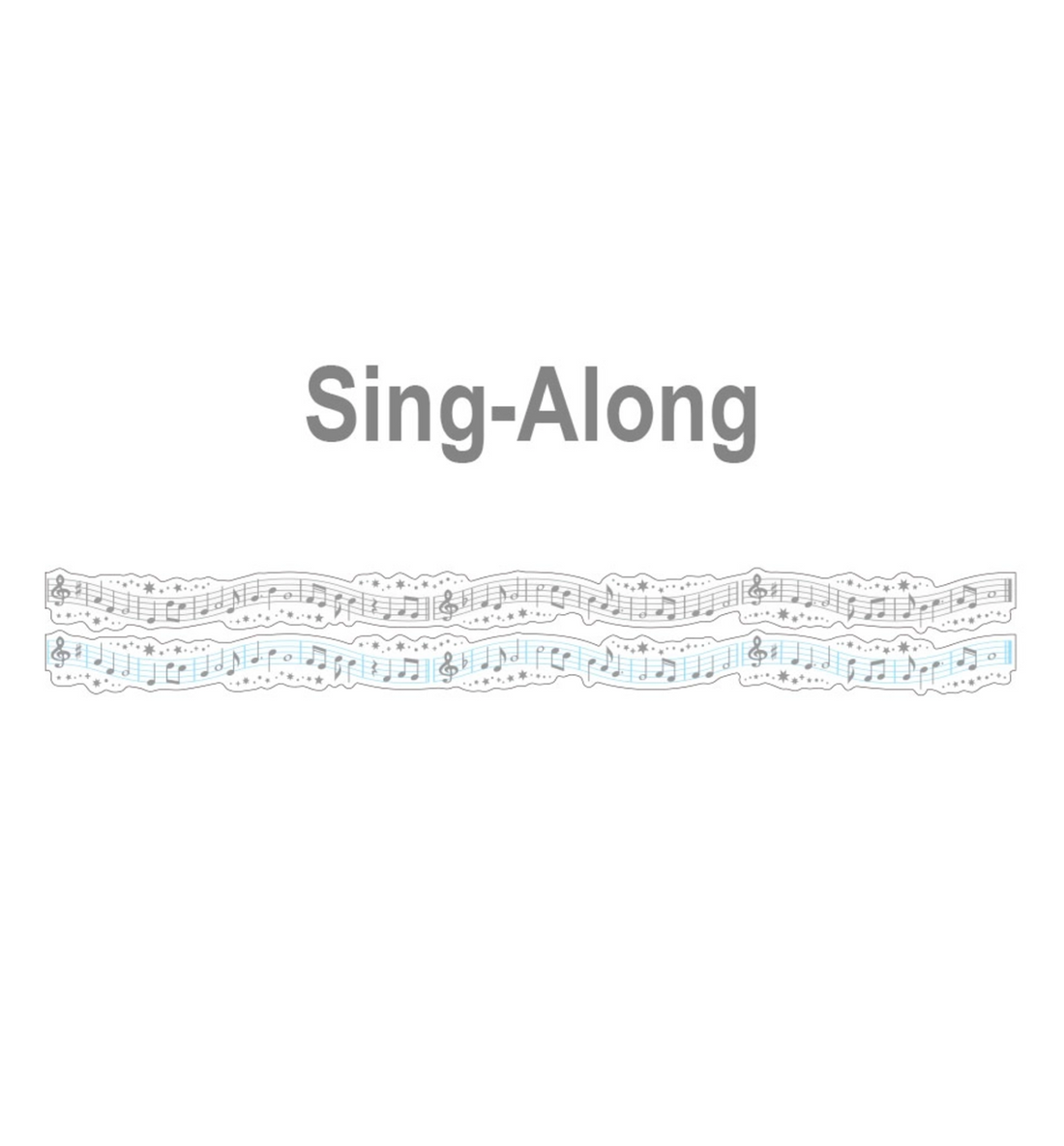 Sing Along Die Cut Washi Tape