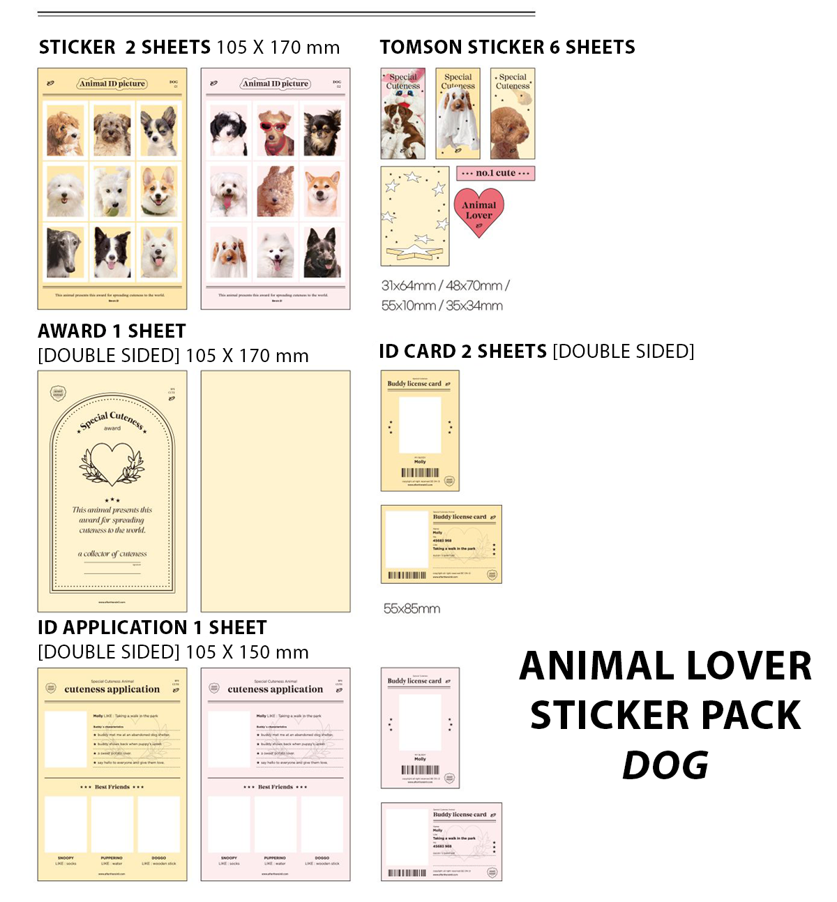 Animal Lover Sticker Pack