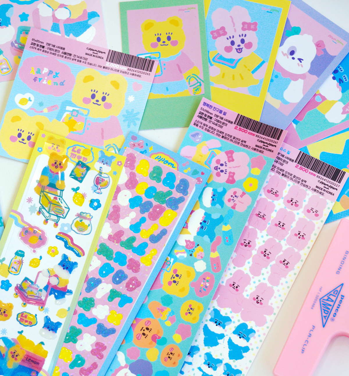 Color Pop Paper File & Sticker Pack [11 Items]