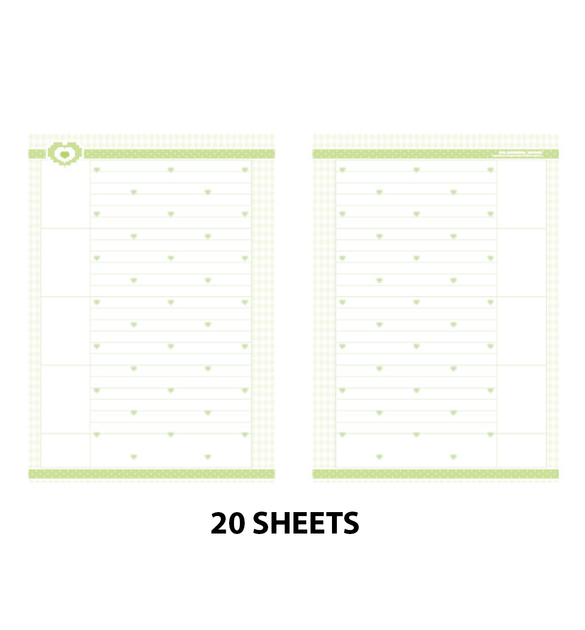 A5 Web Page Paper Refill [Green]
