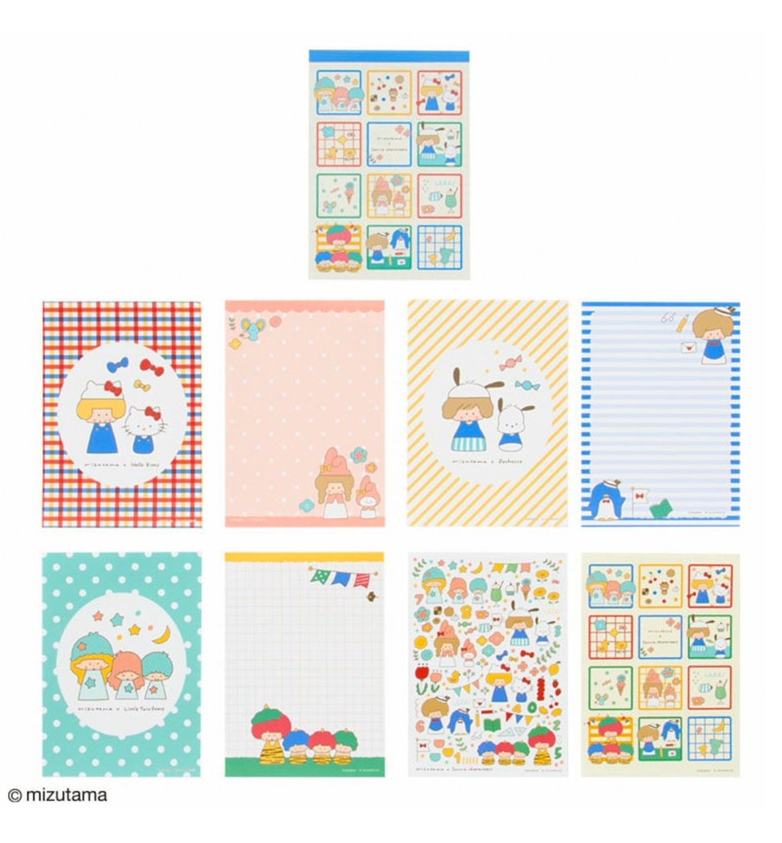 [JAPAN] Sanrio x Mizutama B7 Memopad [Blue]