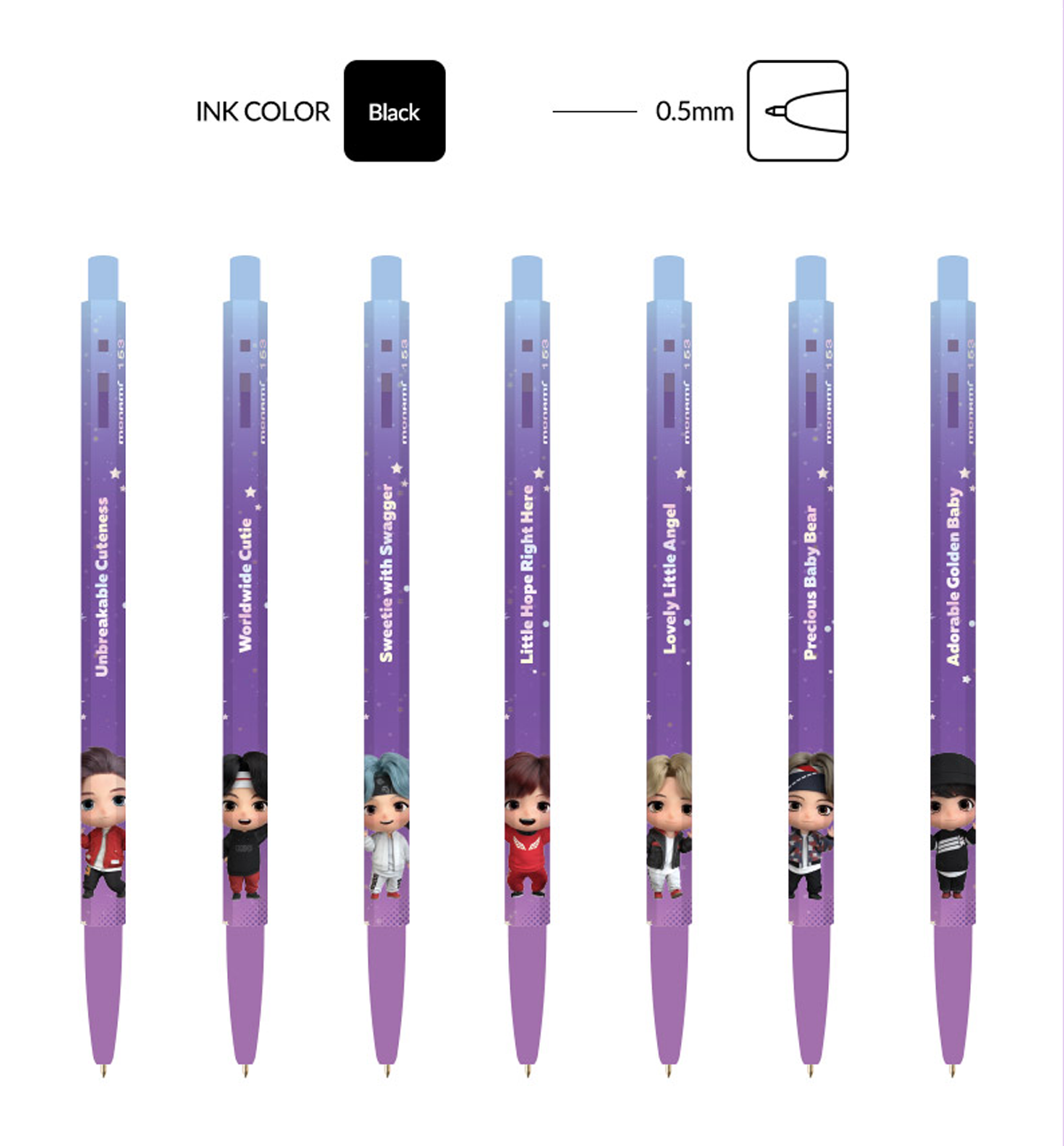 153 TinyTan 7 Pens Set [Limited Edition]