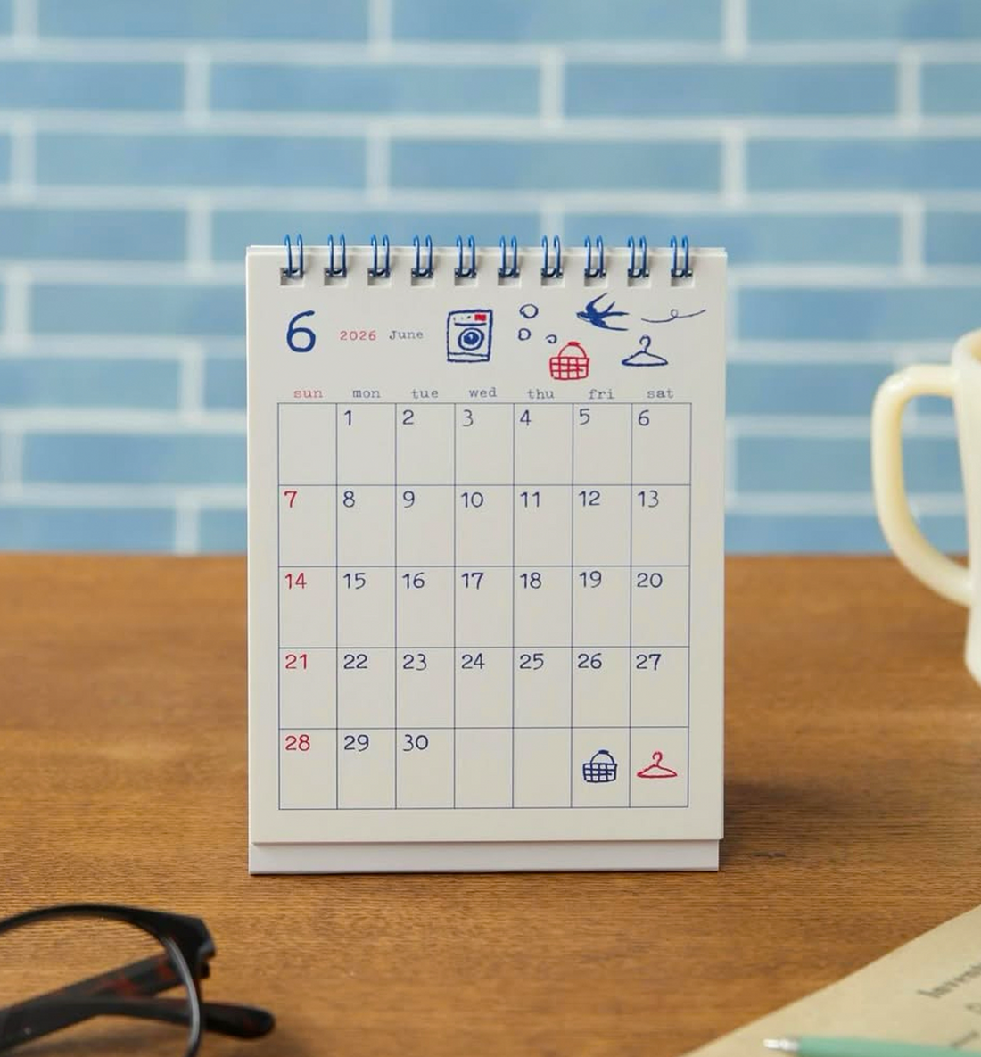 2026 Let's All Be Happy Everyday Small Desk Calendar