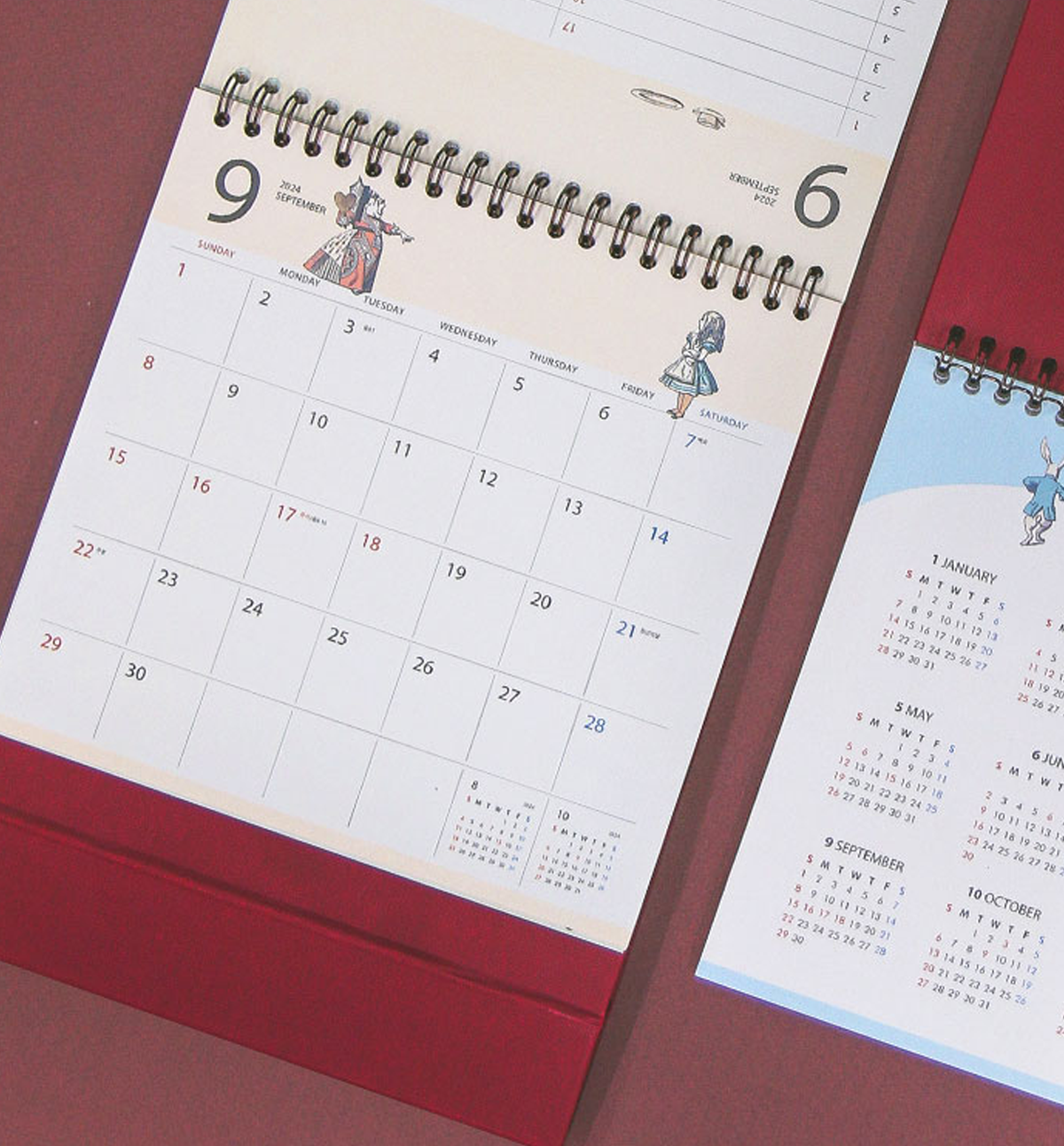 2024 Alice In Wonderland Desk Calendar