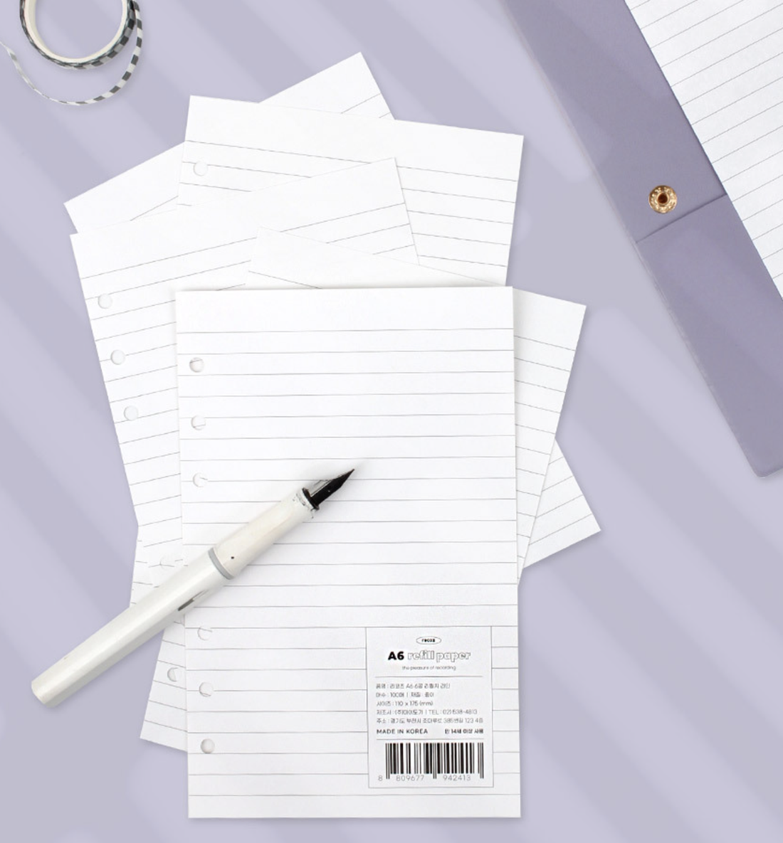 A6 Jumbo Refill Paper [Line]