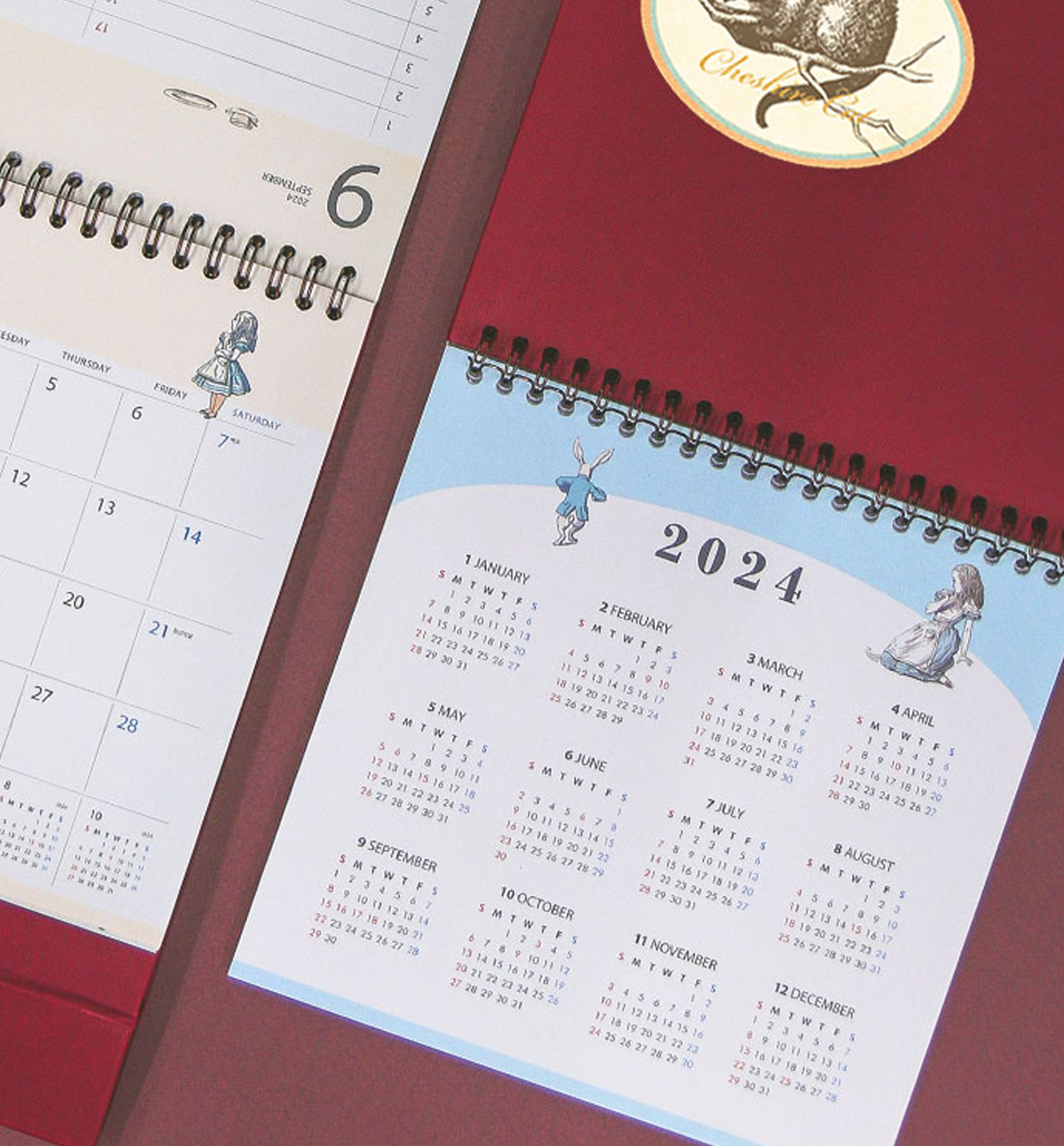 2024 Alice In Wonderland Desk Calendar