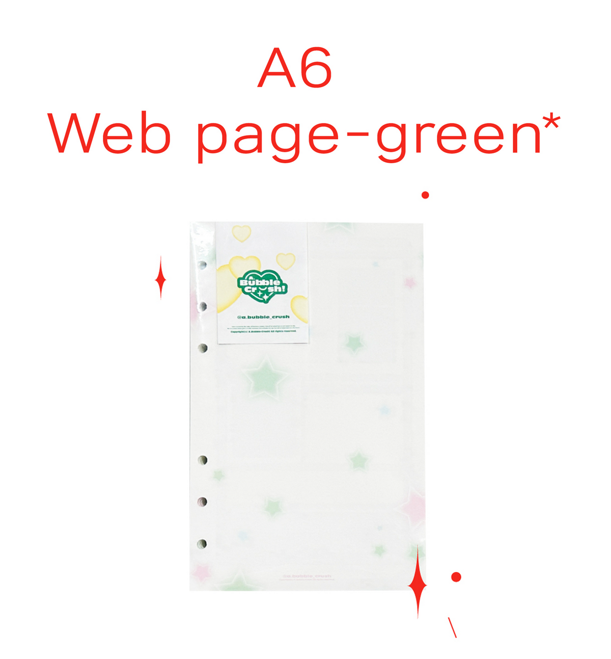 A6 Web Page Paper Refill [Green]