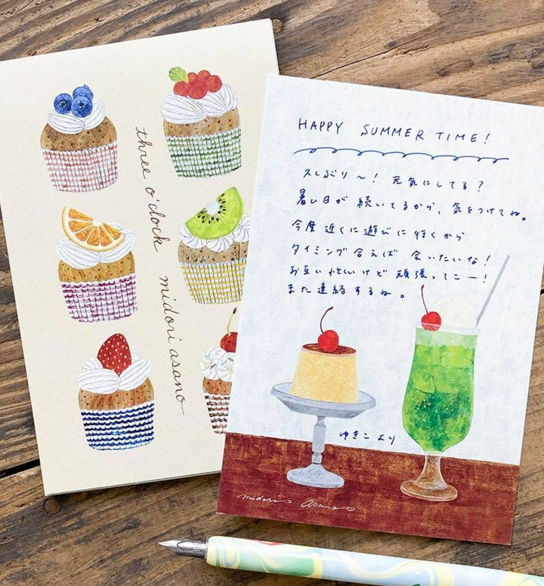 Cozyca x Midori Asano Postcard Set [Three O'Clock]