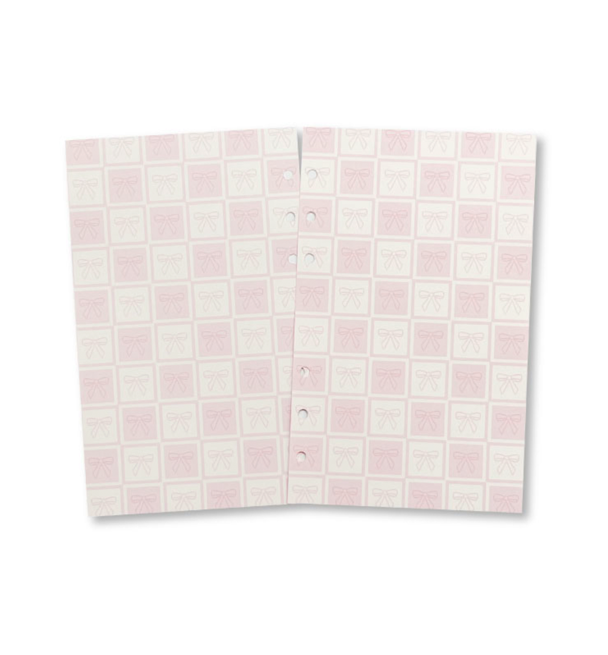 A6 Ribbon Pattern Paper Refill [Pink]