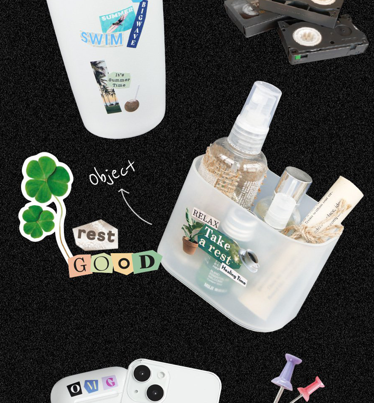 Magazine Collage Sticker Pack