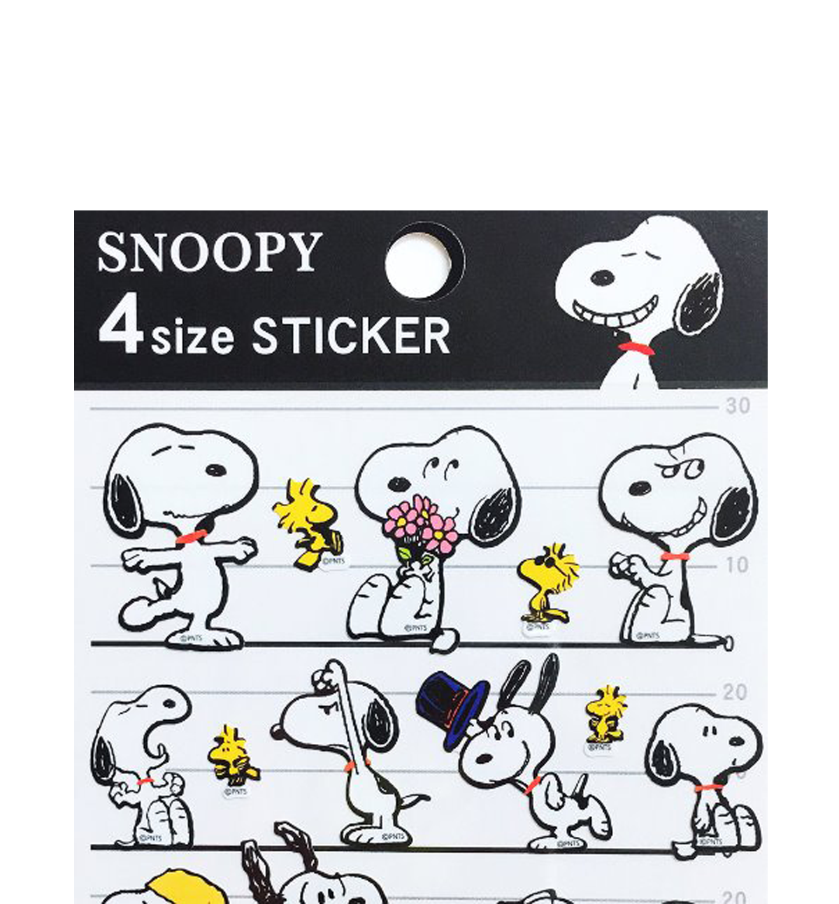 Snoopy 4 Size Sticker [Smiley]