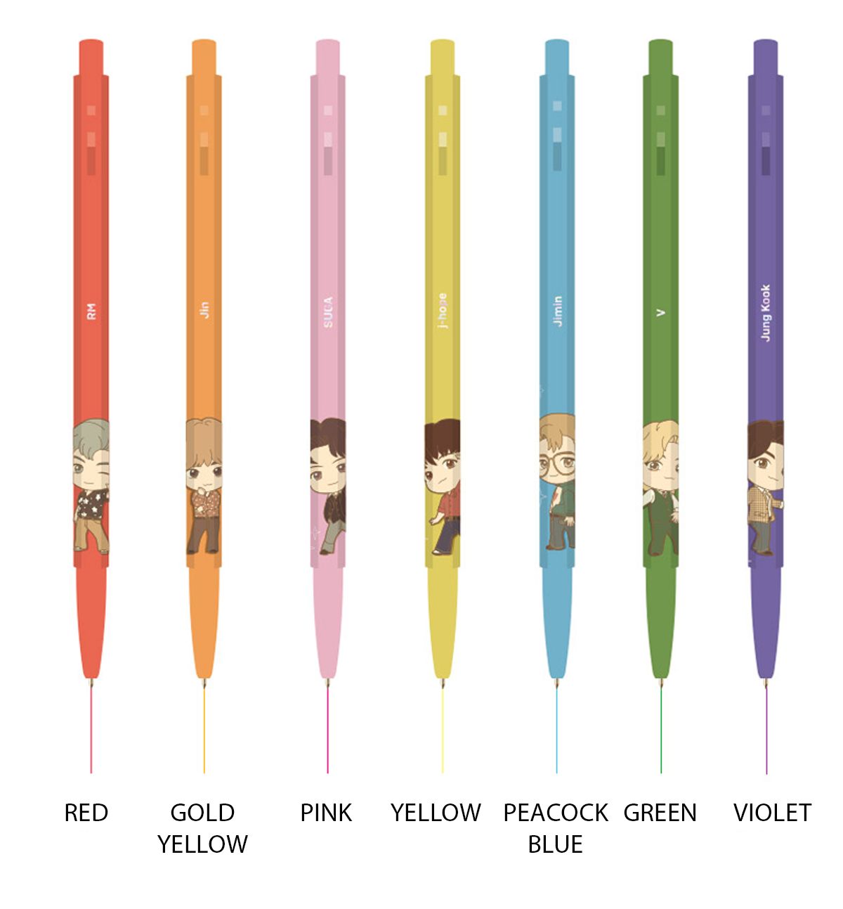 153 TinyTan Dynamite 7 Pens Set [Limited Edition]