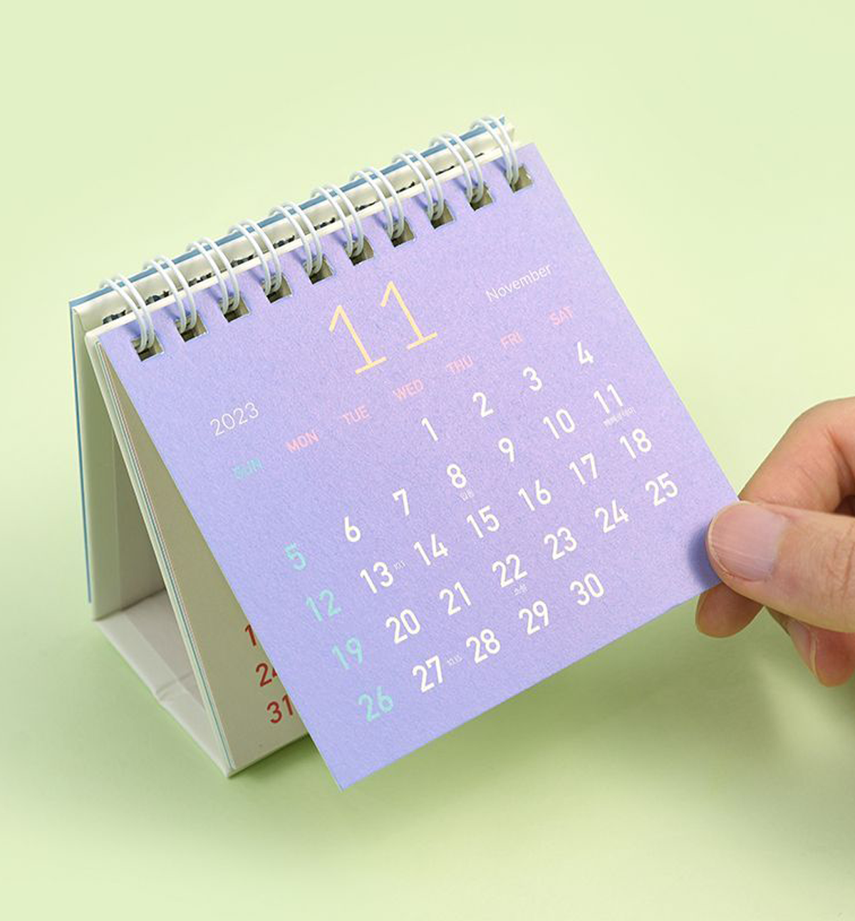2024 Pastel Desk Calendar [Mini]
