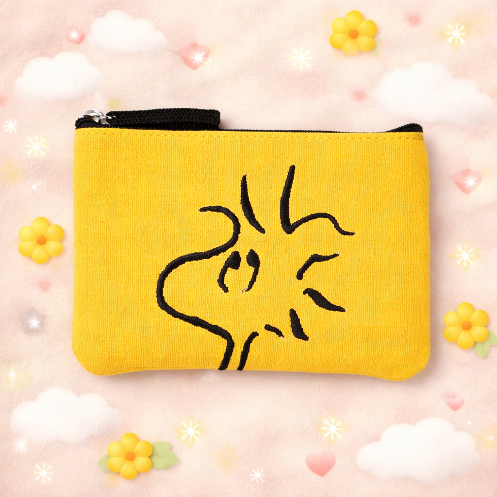Peanuts Snoopy Mini Embroidered Pouch [Woodstock]