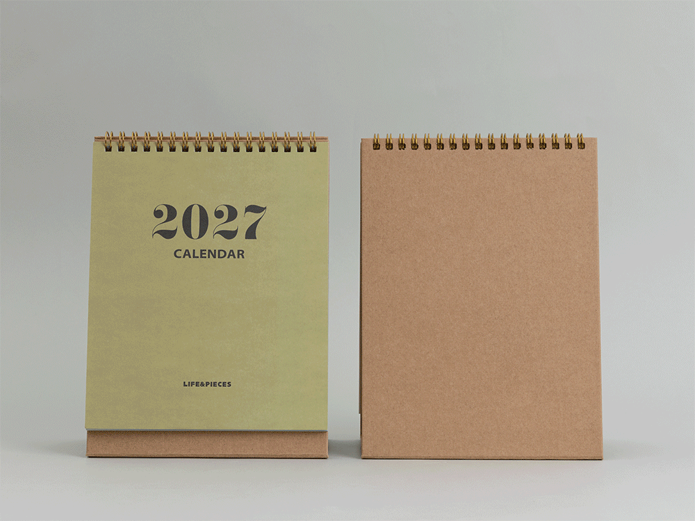 2027 Life and Pieces Double-Sided Desk Calendar