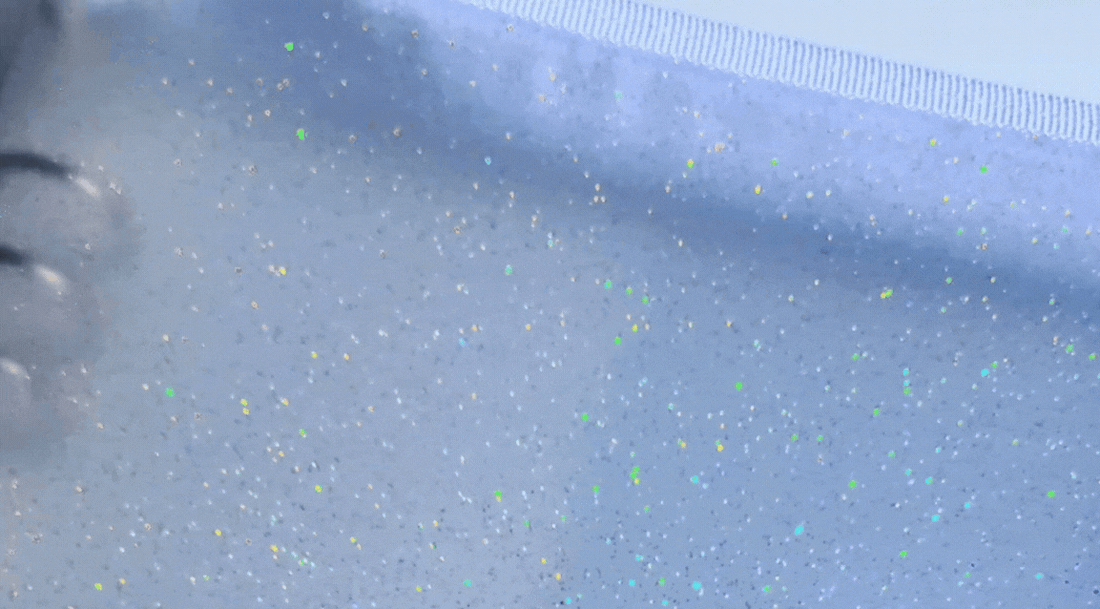 A5 3Way Semi Transparent Glitter Zipper Cover