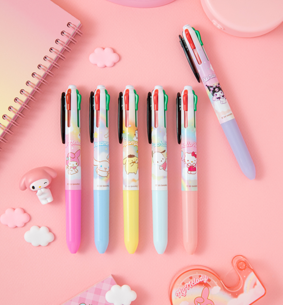 Sanrio Rainbow Ballpoint Pen [6 Designs]