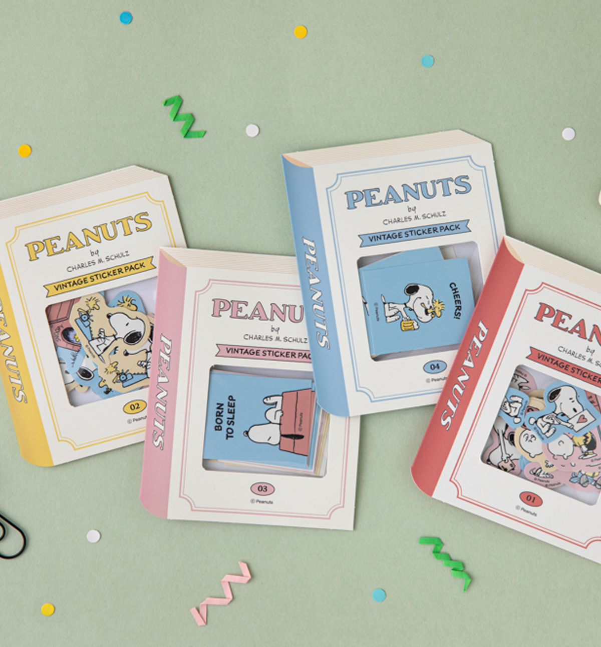 Peanuts Snoopy Garden Edition Scrap Sticker Pack [24 Pieces]