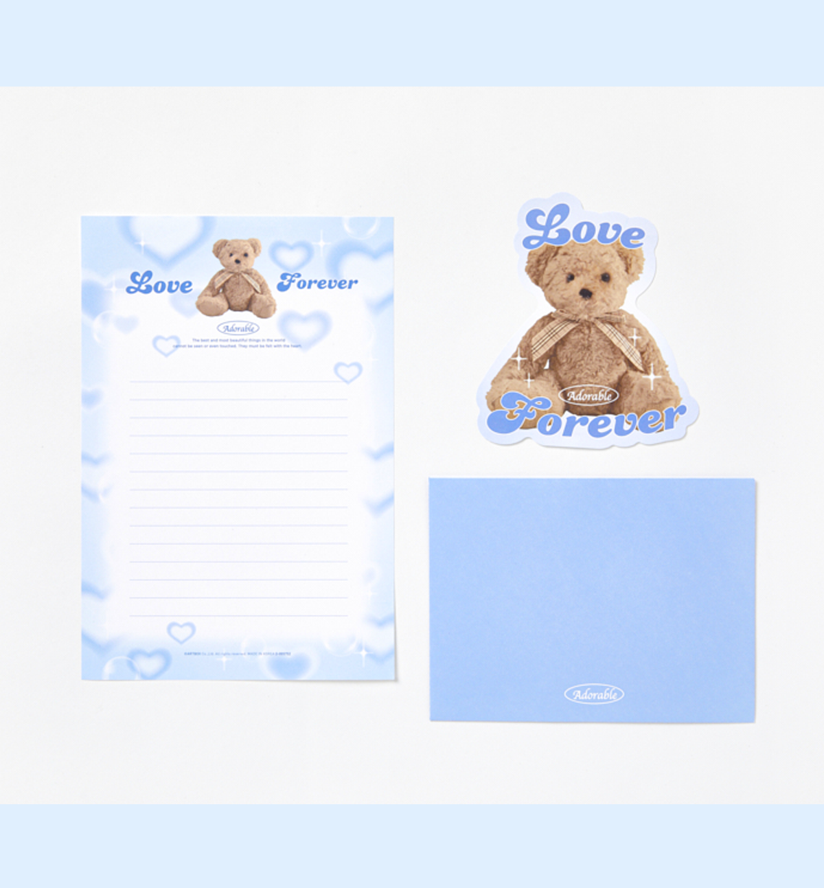 Bear & Rabbit Letters & Envelopes