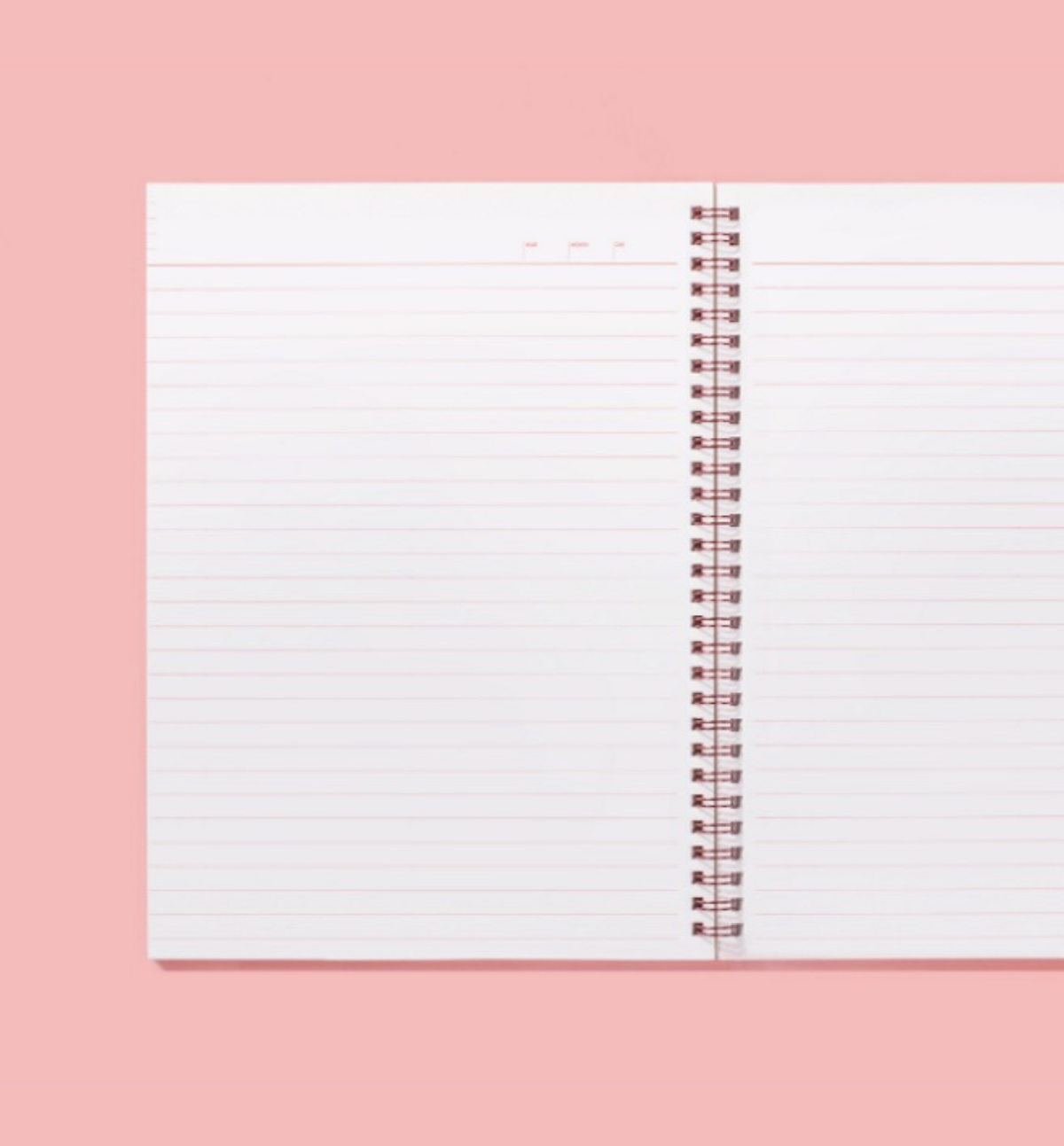 Spring Ruled Notebook [Coral]
