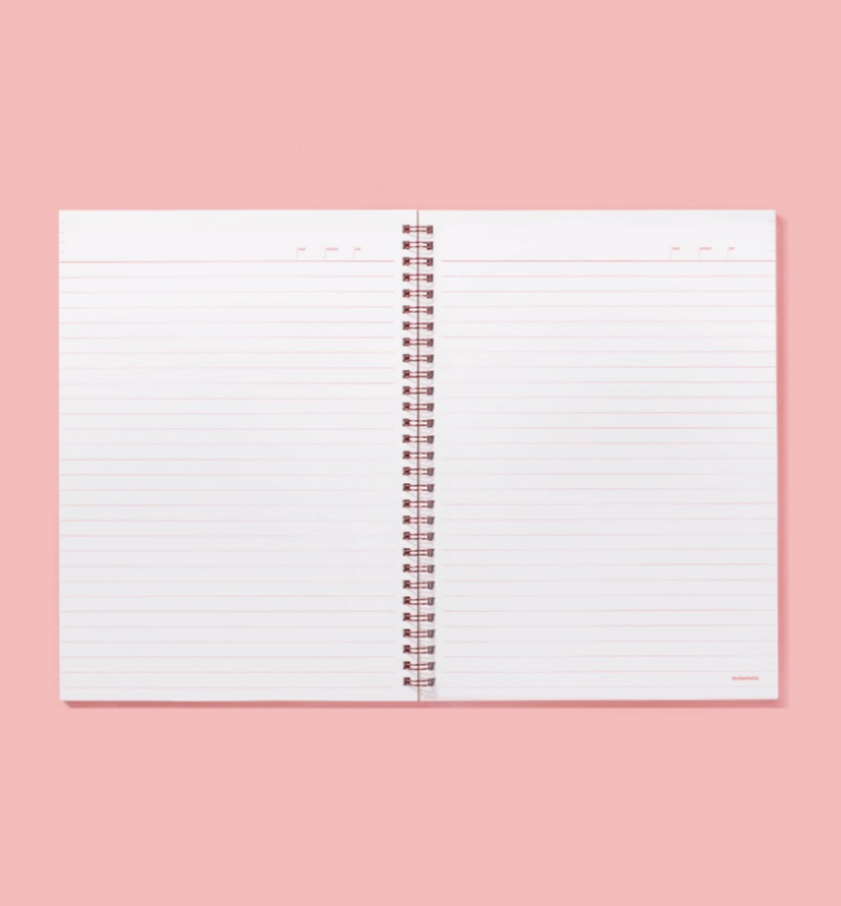Spring Ruled Notebook [Coral]